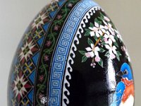 Bluebird Pysanka Pysanky Ukrainian Easter Egg by So Jeo : pysanky pysanka bluebird bird apple tree majic carpet fabric acid dye dyes wax beeswax kistka kistky blossom ukrainian easter egg batik art sojeo florals flowers birds stars trees vines blooms buds bluebird owl art sojeo so jeo eggshell egg shell blown decoration ivy garden rainbow rosie posy nightshad victorian trees etched brown chicken eggs turkey